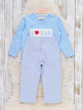 Load image into Gallery viewer, I Love Dad Smocked Outfit
