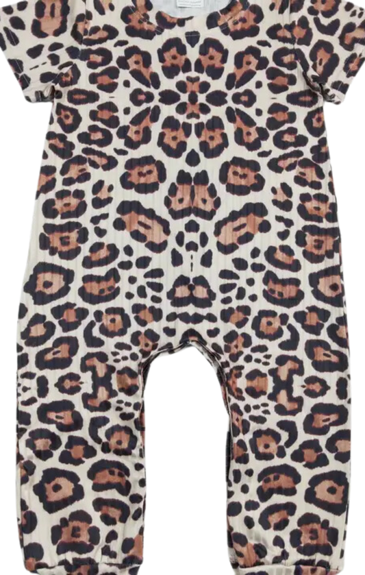 Leopard Print Baby Romper