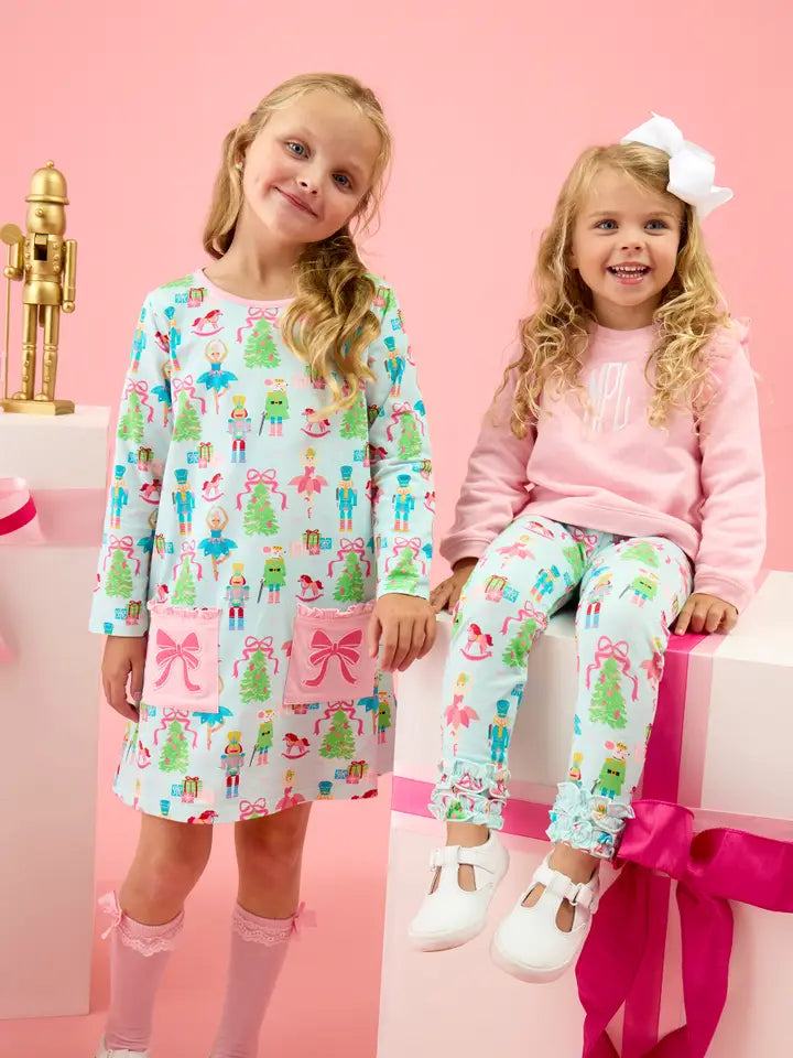 Knit A Line Dress- Nutcracker Wishes