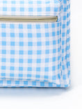 Load image into Gallery viewer, Sky Blue Plaid Ruffle Backpack
