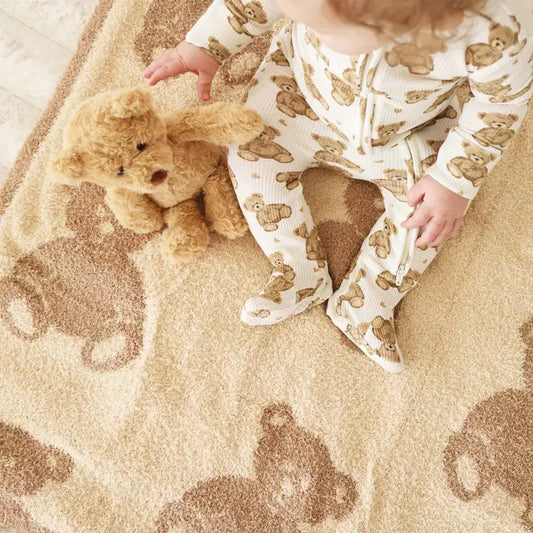 CuddleLane Teddy Bear Luxe Blanket