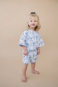 Load image into Gallery viewer, Blue Bow Shorts Set
