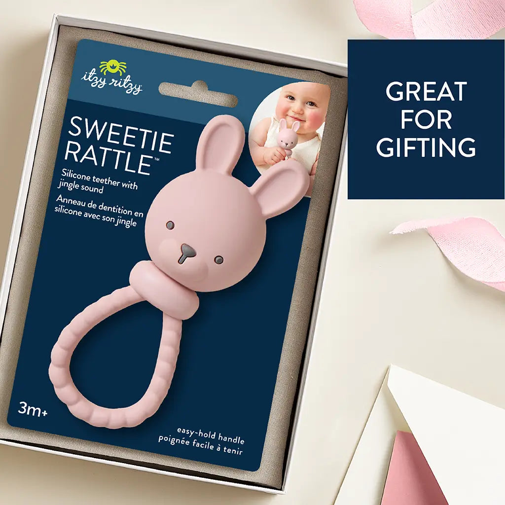 Pink Bunny Sweetie Rattle