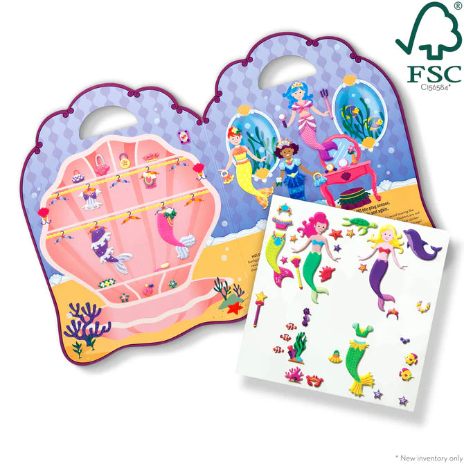 Puffy Sticker  Set - Mermaid By Melissa & Doug