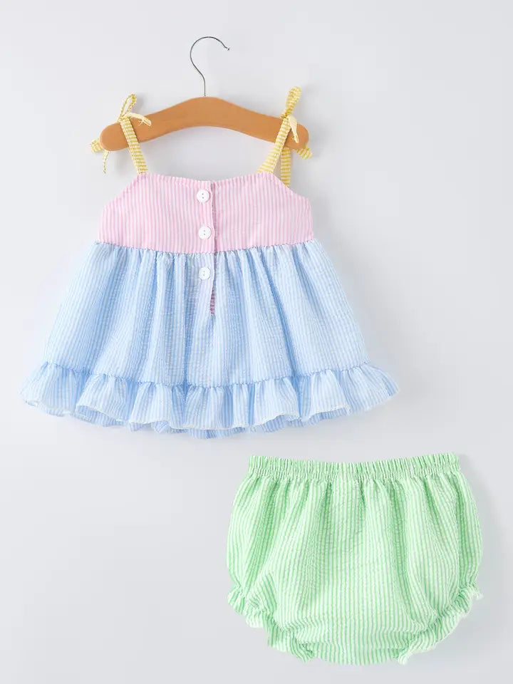 I <3 Mom Smocked Bloomer Set
