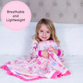 Load image into Gallery viewer, Tiara Time Ruffle Baby Muslin Quillt

