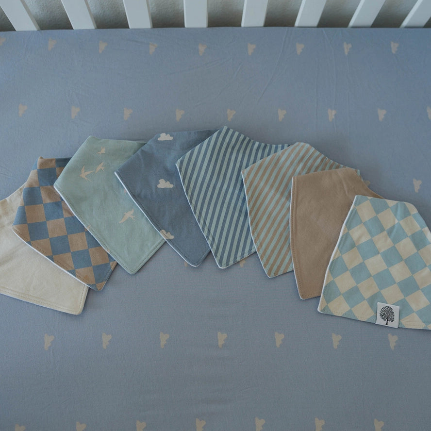 Cloud Bandana Bib Set 8pk