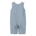 Load image into Gallery viewer, Pinstripe Turkey Smocked Overalls
