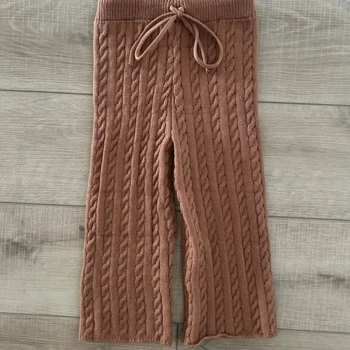 Cocoa Cable Knit Set