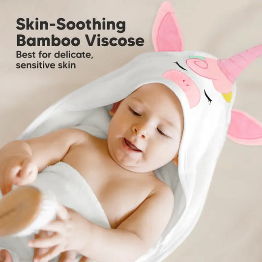 Unicorn Cuddle Baby Hooded Towel