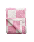 Load image into Gallery viewer, Checkered Plush Baby Blanket
