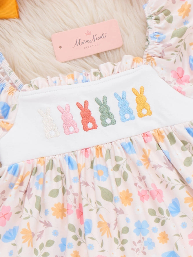 Blossom Hop Embroidered Bubble