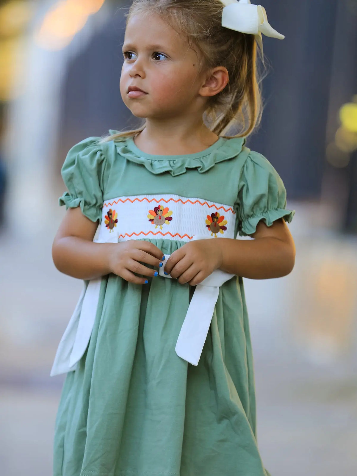 Thanksgiving Turkey Smock Dress