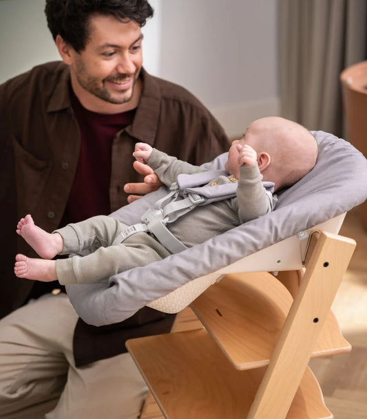 Stokke Tripp Trapp High Chair Natural with Cushion, Tray and Newborn Set