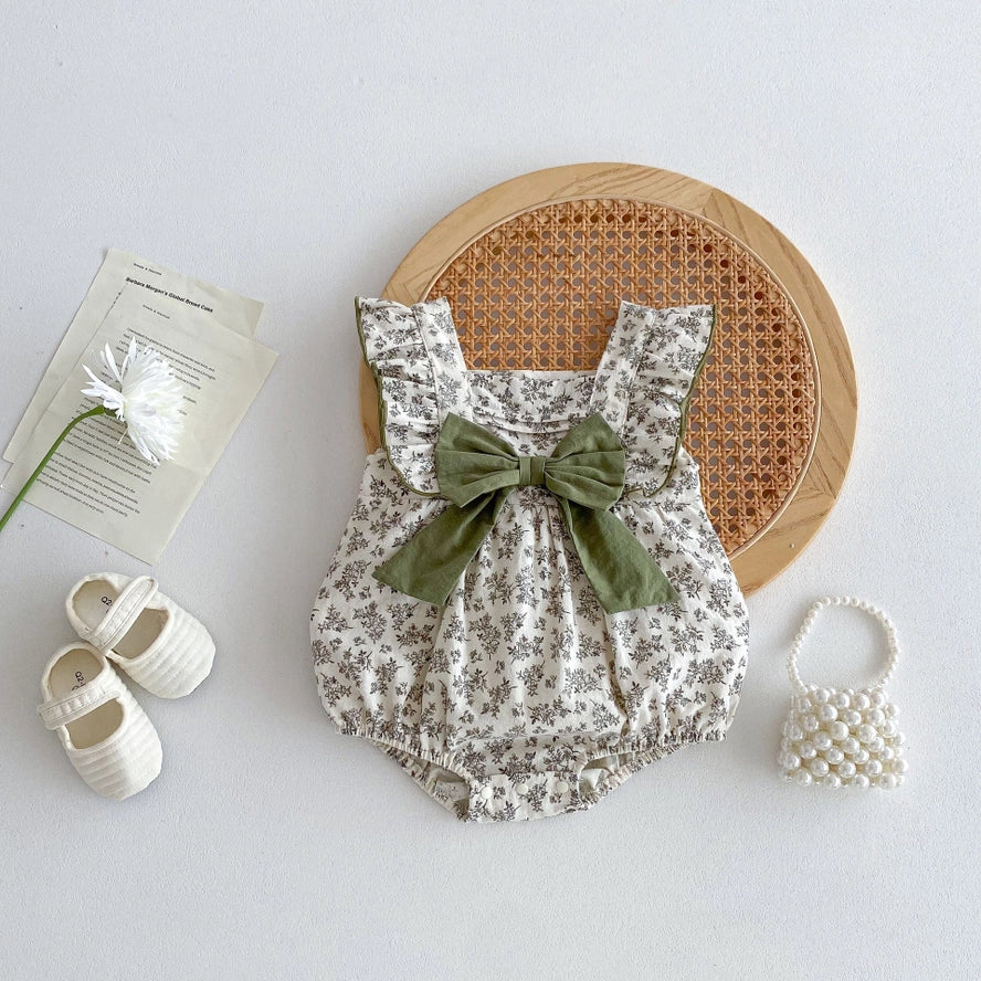 Sleeveless Floral Print Bodysuit