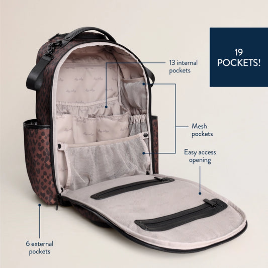 Brown Leopard Boss Plus Backpack