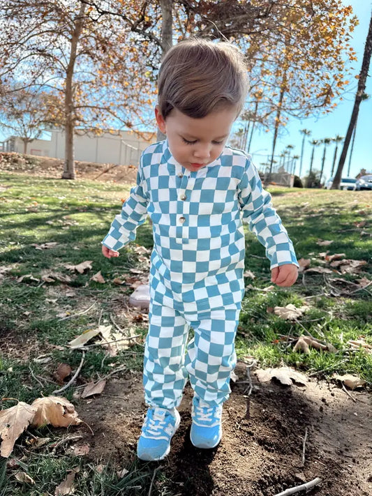 Blueberry Muffin Checkerboard Button Set