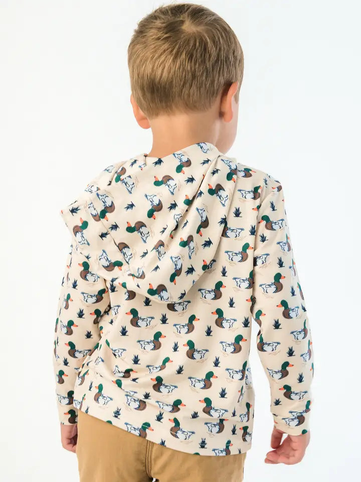Mallard Duck Performance Hooded Shirt