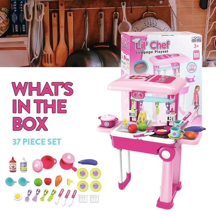 Lil Chef Pink Suitcase
