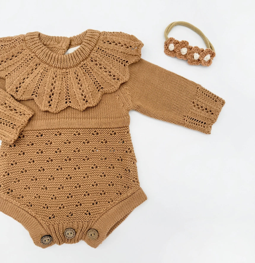 Zori Knit Crochet Romper