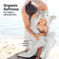 Load image into Gallery viewer, Elephant Playpal Hooded Baby Bath Towels

