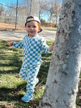 Load image into Gallery viewer, Blueberry Muffin Checkerboard Button Set
