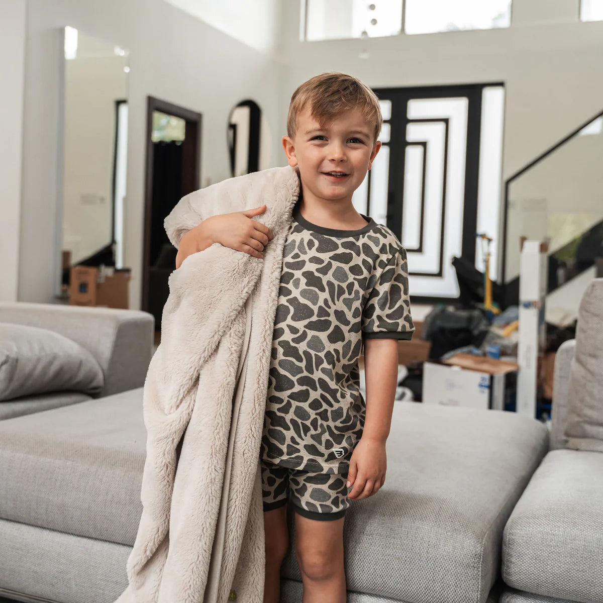 Youth Sleep Short Set -Classic Deer Camo