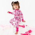 Load image into Gallery viewer, Girl Animal Balloons Convertible Footies
