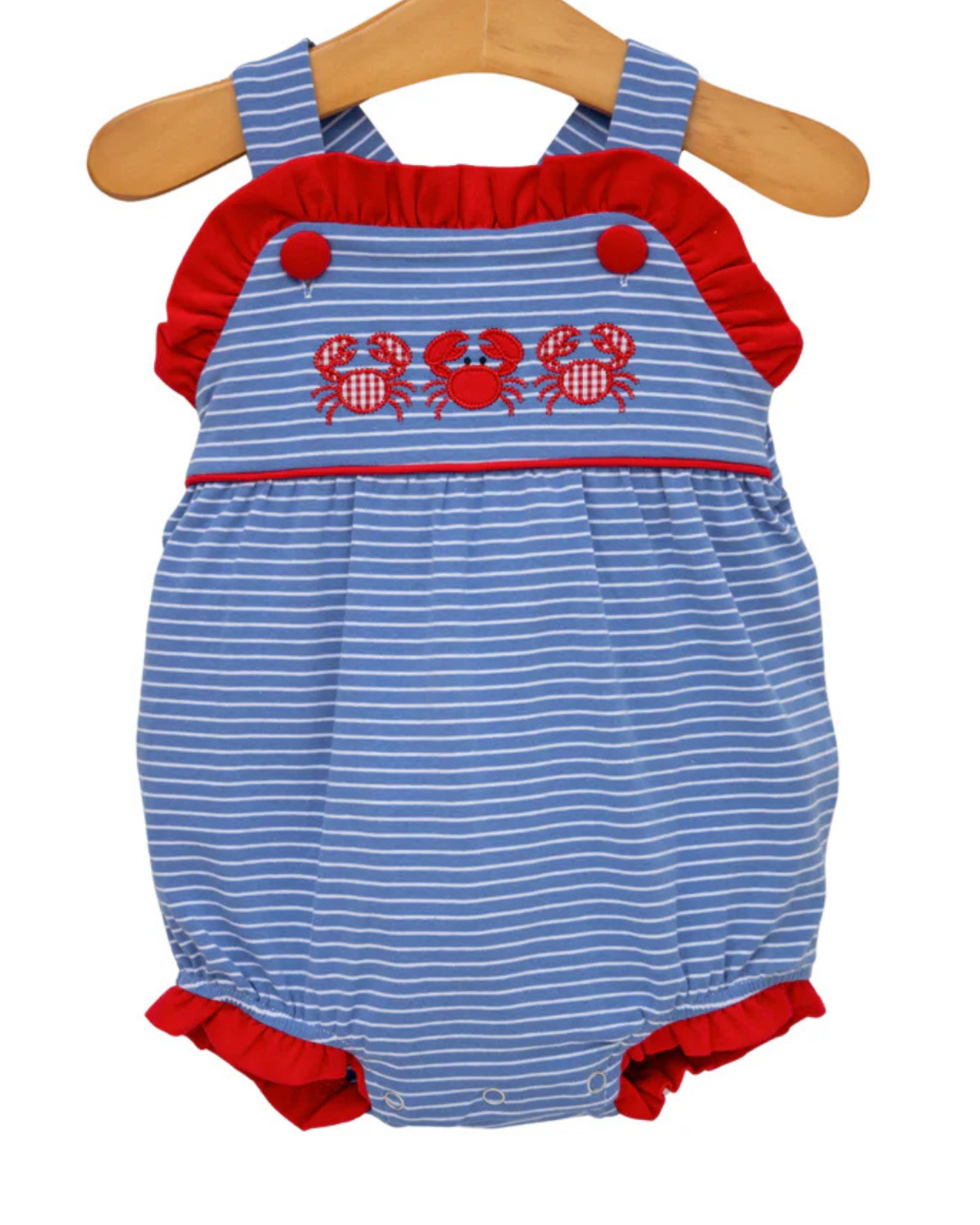 Coastal Crabs Ruffle Sunsuit