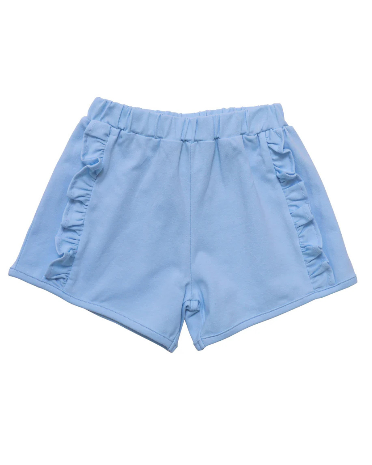 Ruffle Shorts- Light Blue