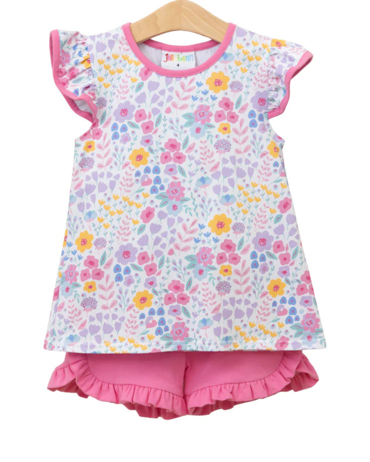 Poppies and Petals Ruffle Short Set
