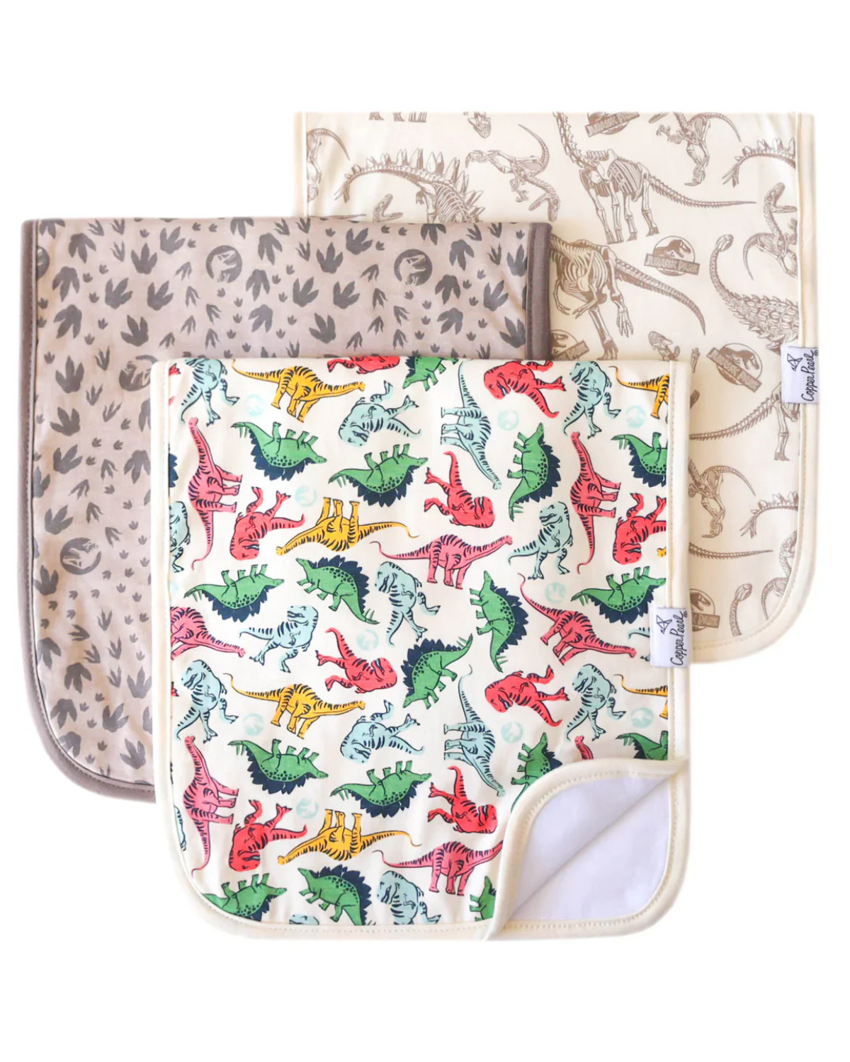 Jurassic Park 3 Pack Burp Cloths