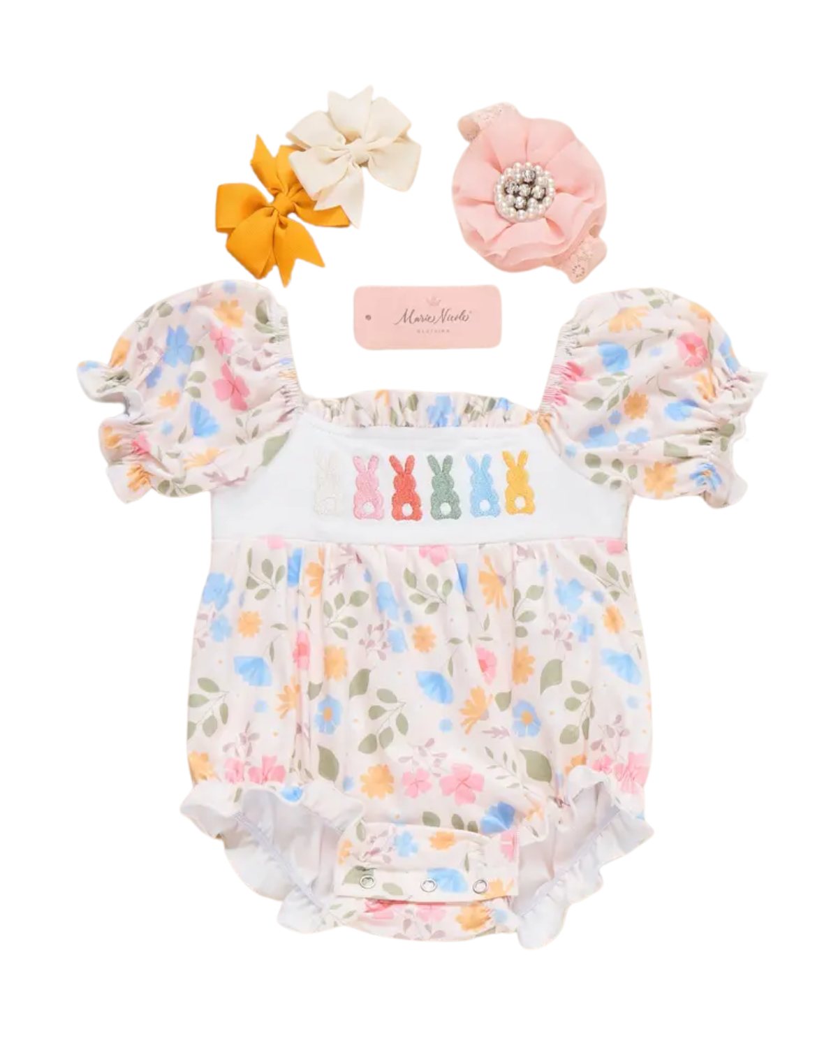 Blossom Hop Embroidered Bubble