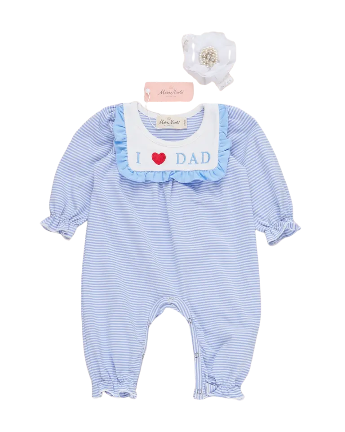 I Love Dad Ruffle Romper