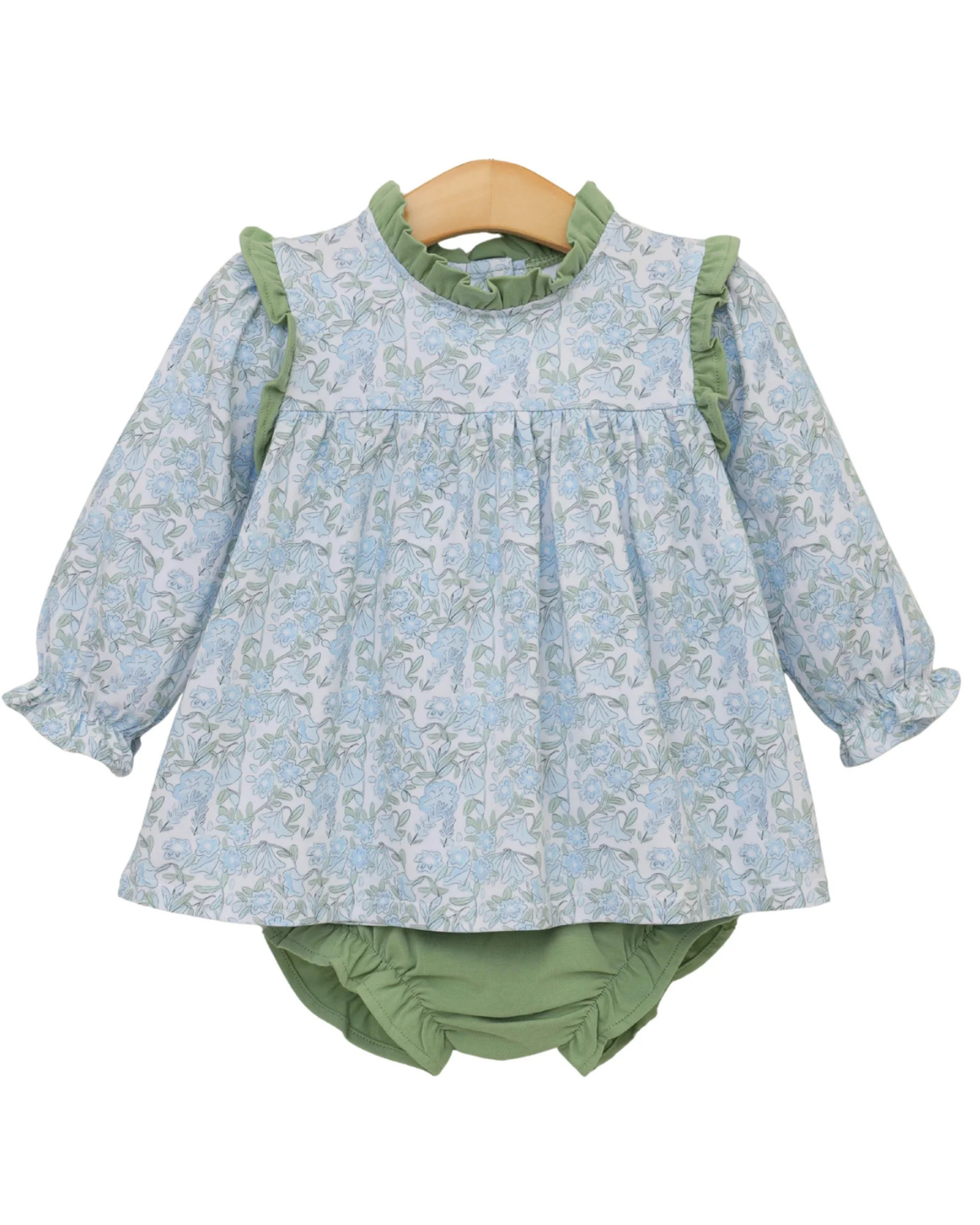 Basin Floral Hallie Diaper Set