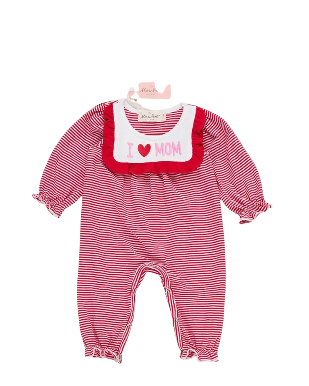 I Love Mom Ruffle Romper