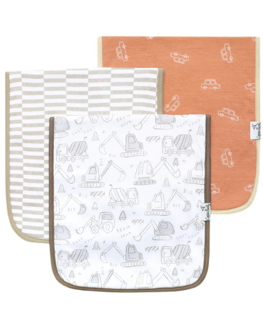 Copper Pearl Gage 3 Pack Burp Cloths