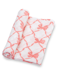 Load image into Gallery viewer, Beautiful Bows Baby Muslin Swaddle Blanket
