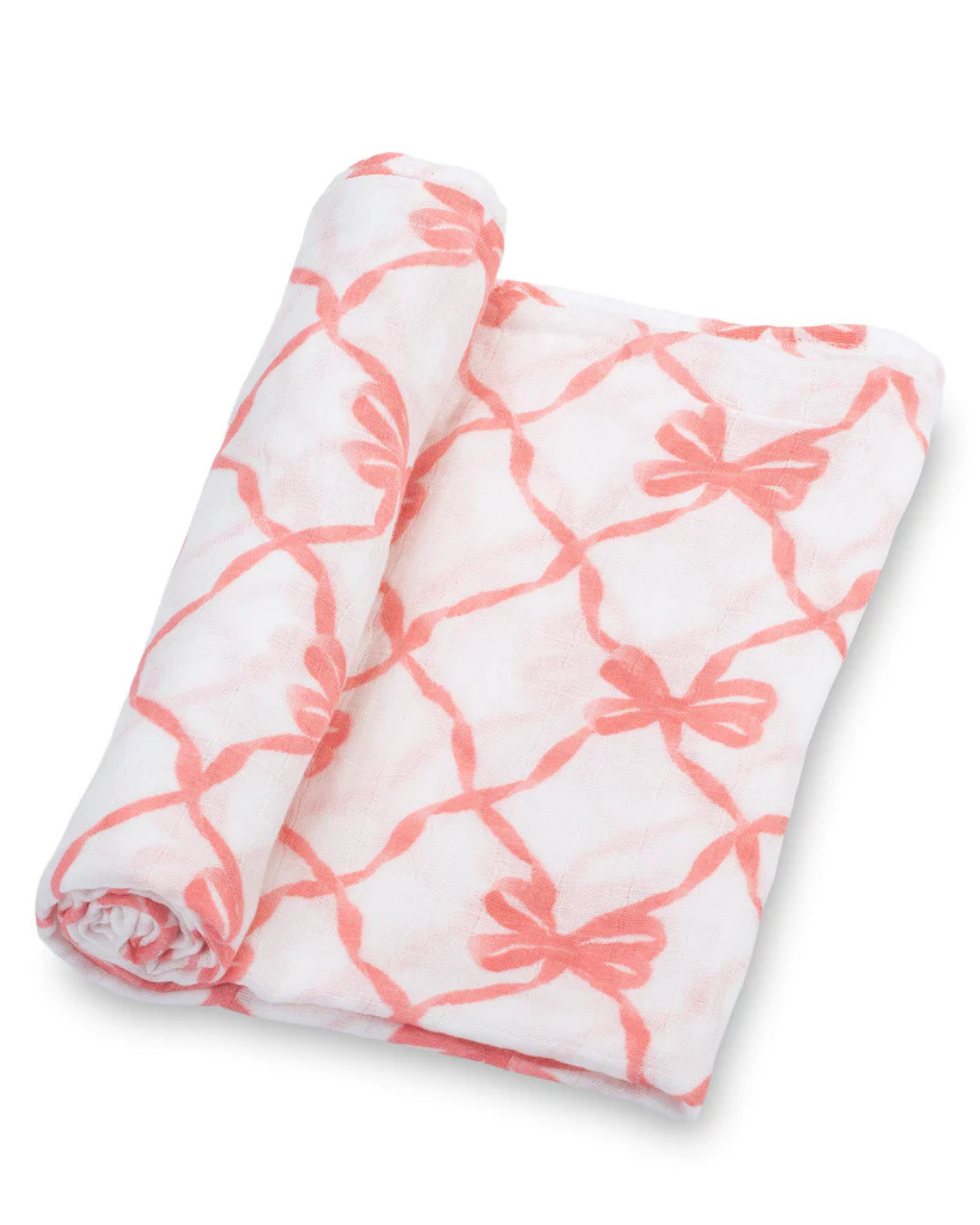 Beautiful Bows Baby Muslin Swaddle Blanket