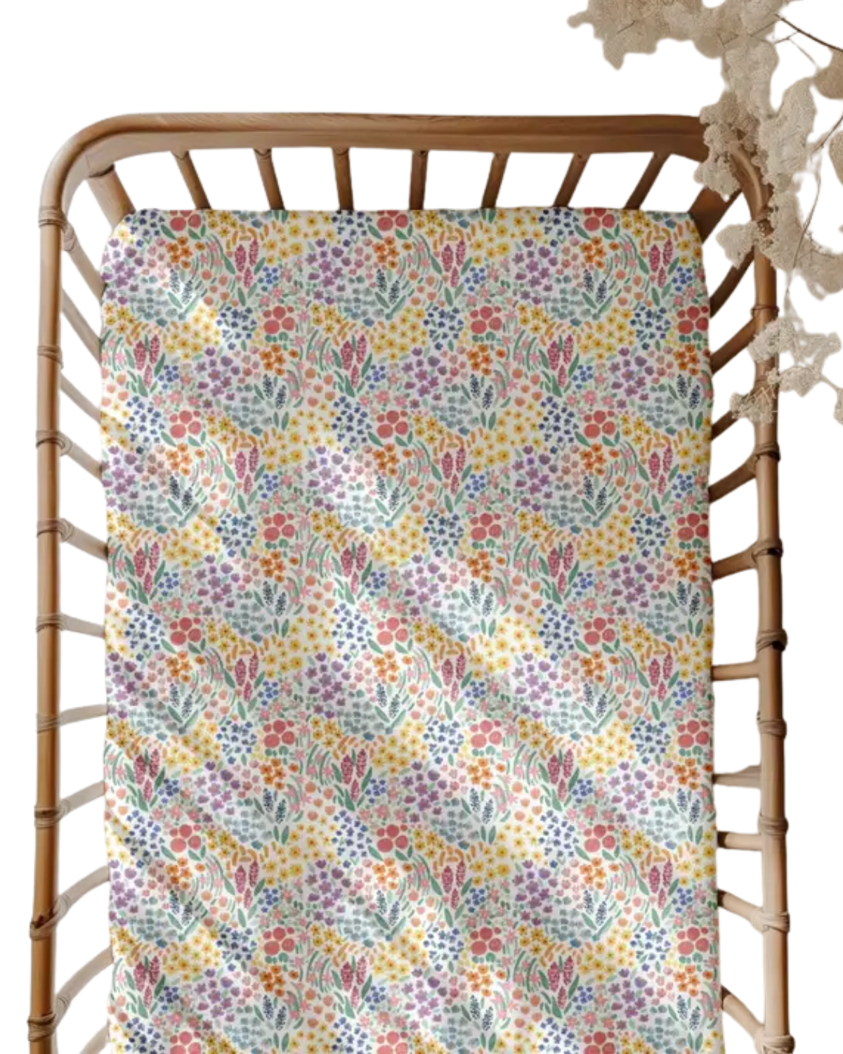 Whimsical Wildflower Crib Sheet