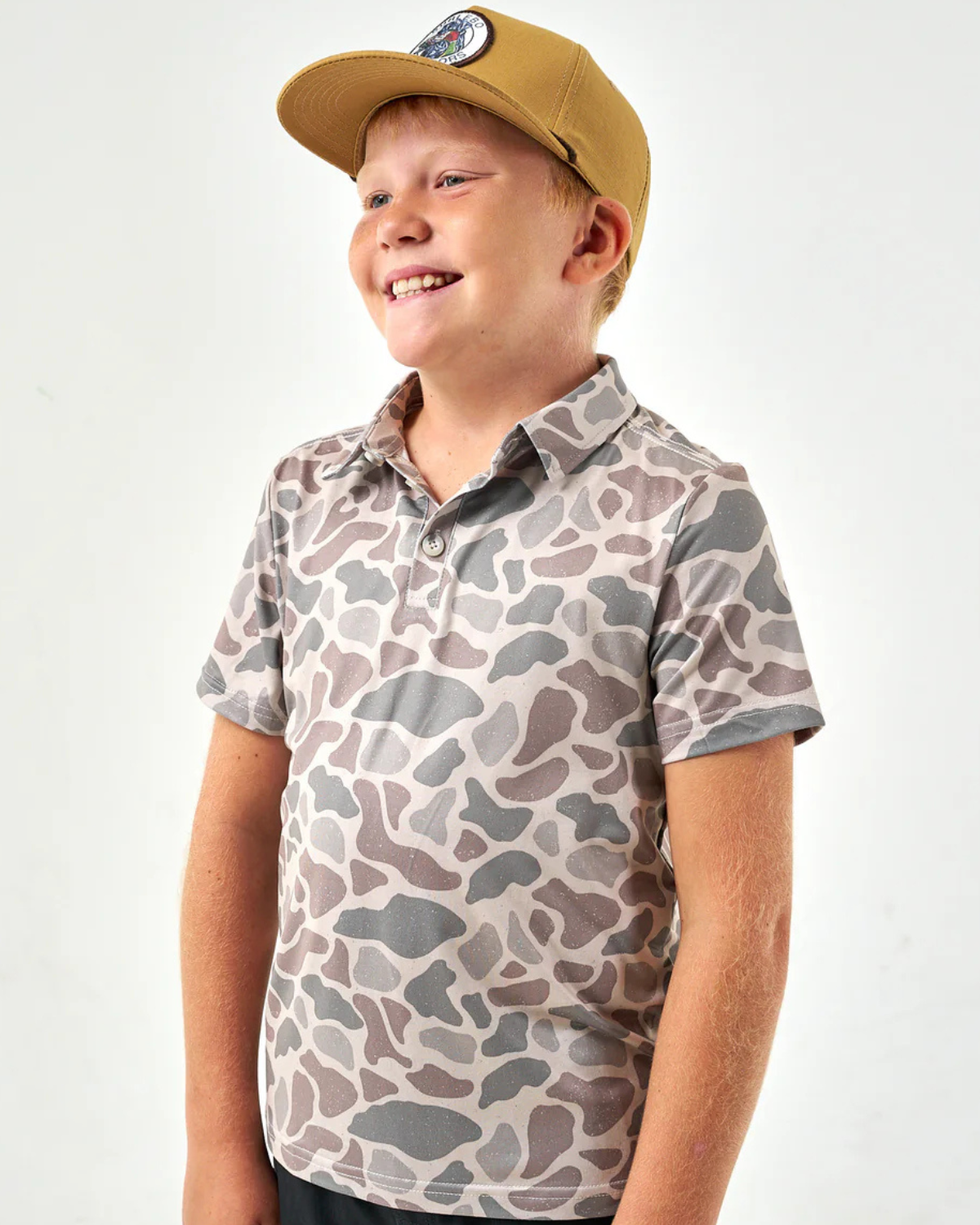 Burlebo Youth Polo- Classic Deer Camo