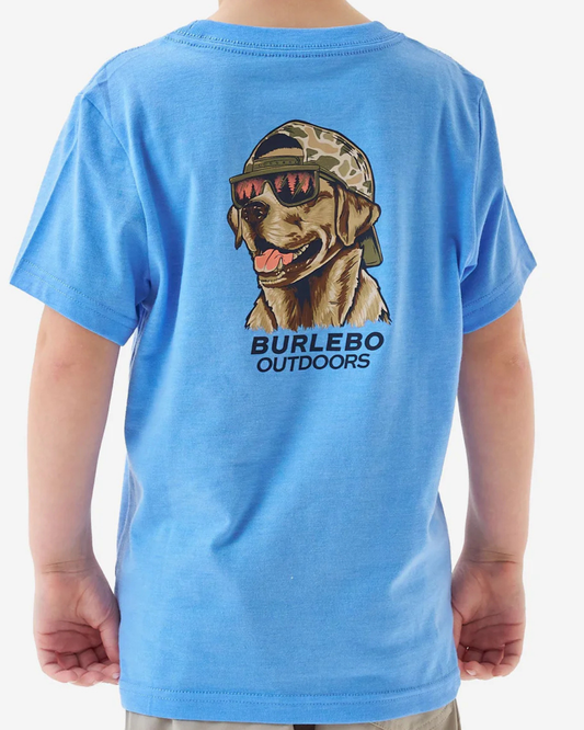 Burlebo Youth SS Tee- Mallard Camo Dog