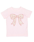 Load image into Gallery viewer, Ditsy Floral Bow Patch Short Sleeve T-Shirt
