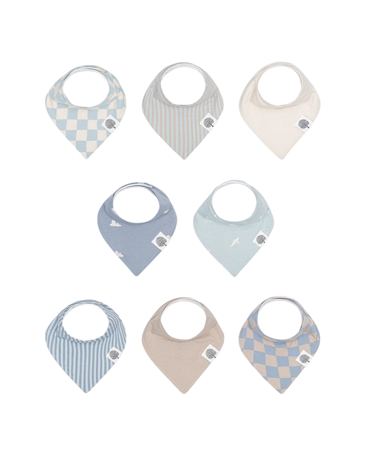 Cloud Bandana Bib Set 8pk