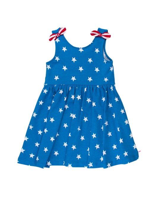 Stars & Stripes Shoulder Twirl Dress