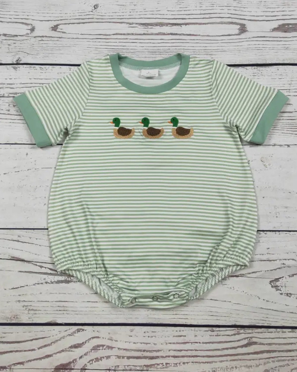 Baby Boy Duck  Appliqué Bubble