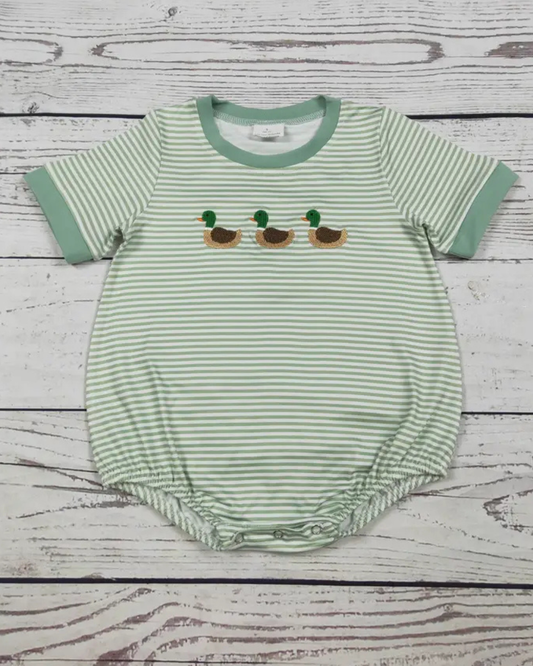 Baby Boy Duck  Appliqué Bubble