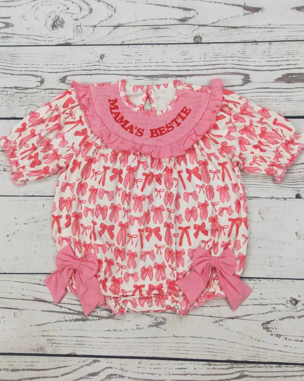 Mama's Bestie Smocked Bubble