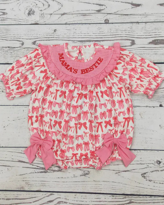 Mama's Bestie Smocked Bubble