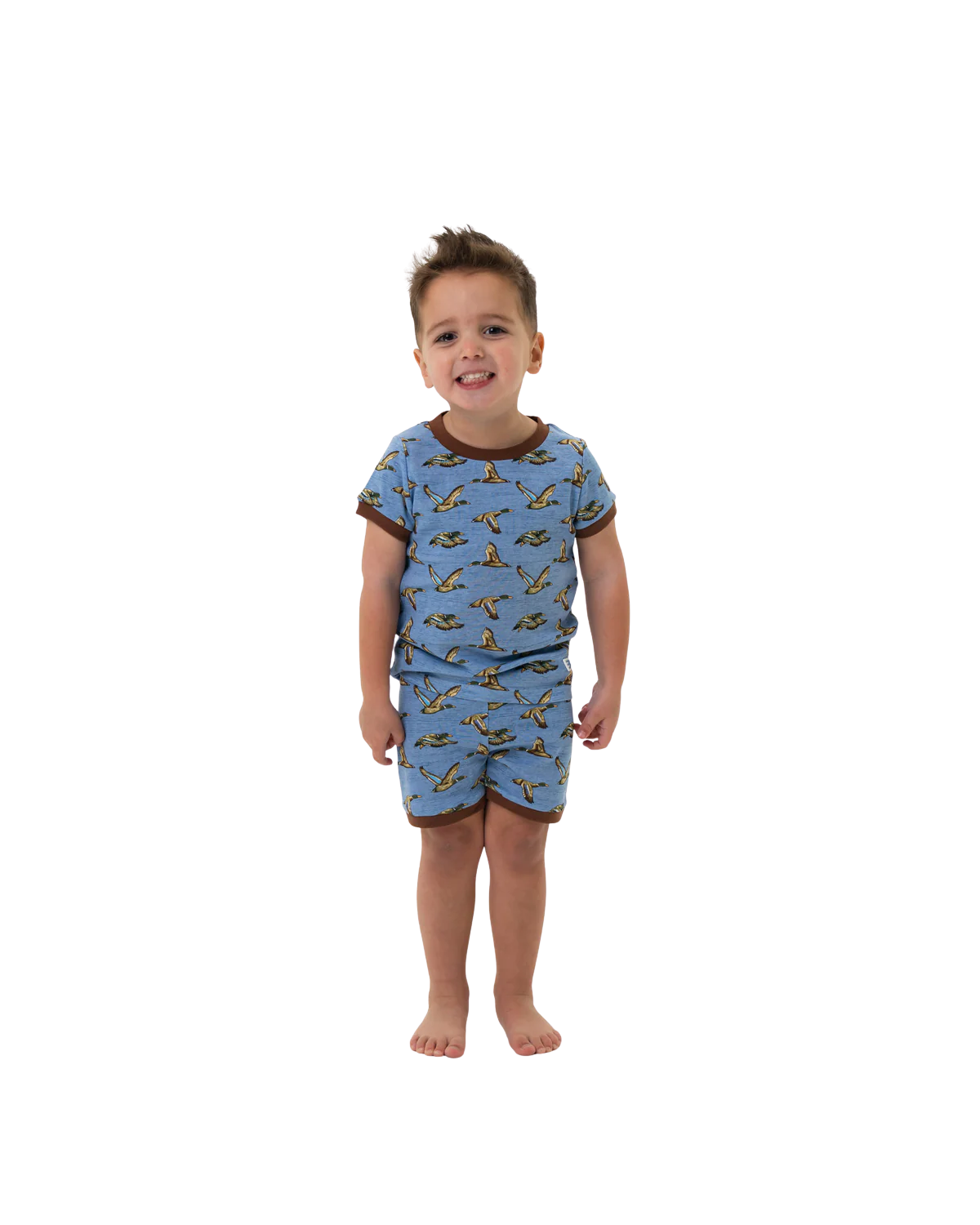 Youth Sleep Short Set- Jumbo Mallards Blue